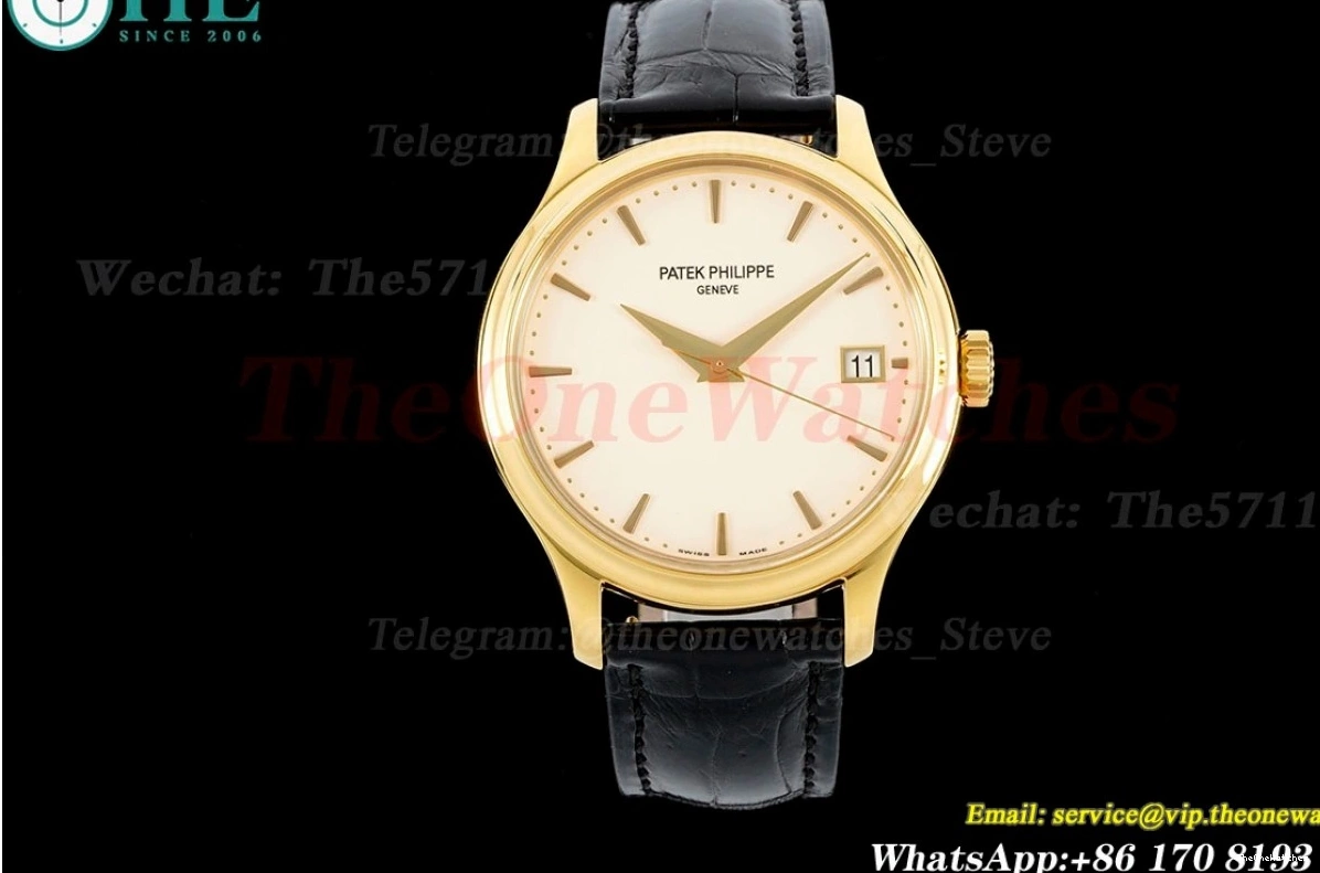 Calatrava V2 324 LE Ref.5227 Lvory Series White 3KF YG 0323